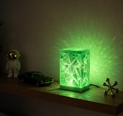 Crystal Cube™ - Lámpara Cristal Geométrica RGB