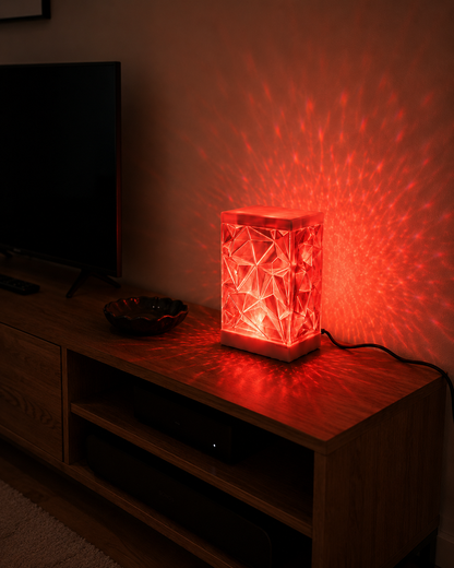 Crystal Cube™ - Lámpara Cristal Geométrica RGB