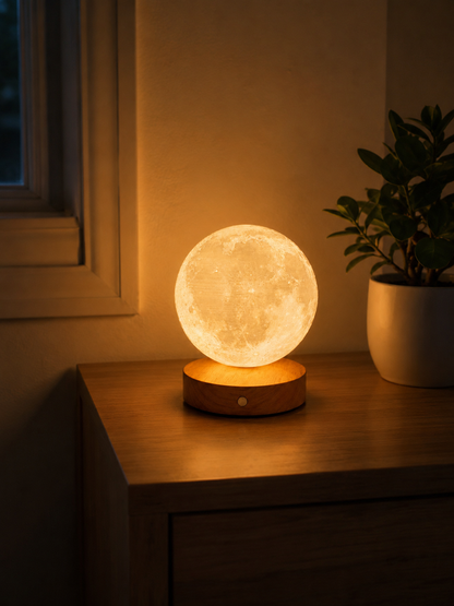 Moon Orbit™ - Lámpara Luna Giratoria LED